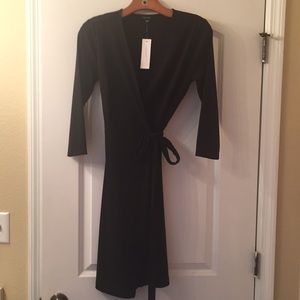 Classic Black Wrap Dress